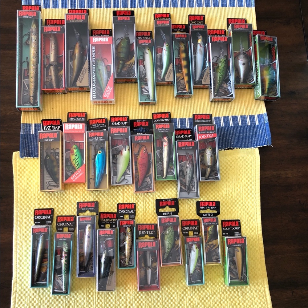 SOLD New in Boxes 30 RAPALA FISHING Lures